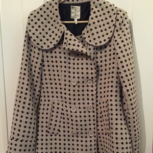 Polka Dot Pea Coat